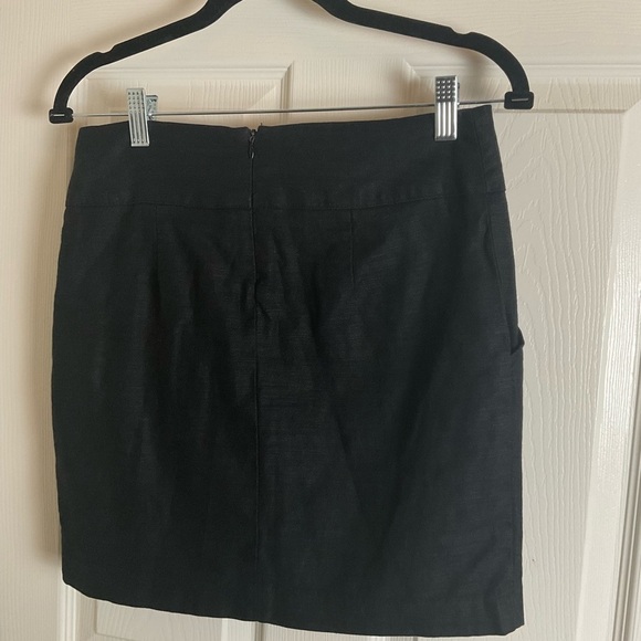 Forever 21 linen blend Black Women's Skirt with pockets size medium - Picture 6 of 7